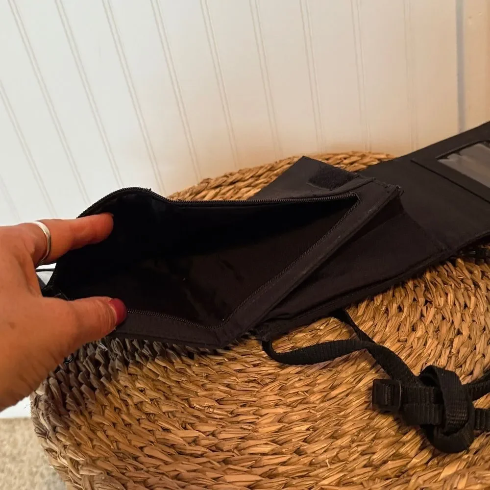 Mundi Anti-Theft Black Crossbody Wallet Bag - Good Condition